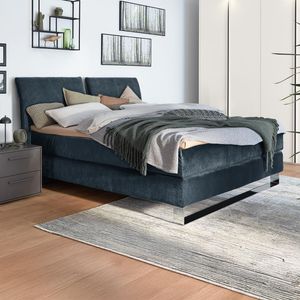 Musterring Boxspringbett Elias Webstoff JAB Kollektion mit Kopfteil geteilt