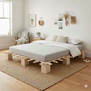 Tojo Bett System Buche Massivholz