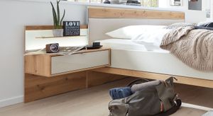 Interliving Schwebenachttisch 1017 Eiche Dekor H 48cm