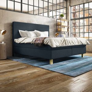 SCHLARAFFIA Boxspringbett Verdi Microvelours/Webstoff