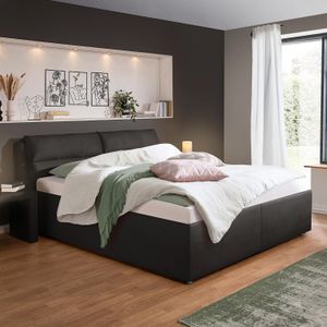 Polsterbett Cremona Microvelours mit Bettkasten