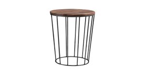 Nachttisch Celica Nussbaum Massivholz H 52 cm