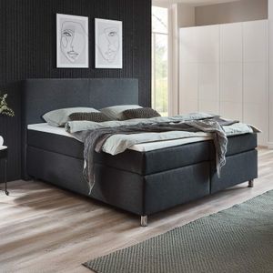 HOMELIV. Boxspringbett Carpo Webstoff