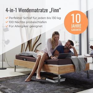 4-in-1 Komfortschaum-Wendematratze Finn