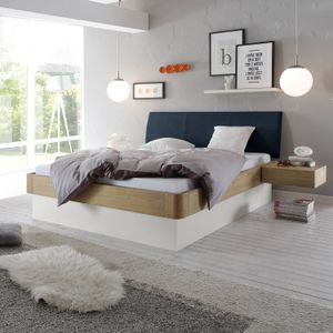 Bett Majuro Komfort Eiche Massivholz mit Bettkasten