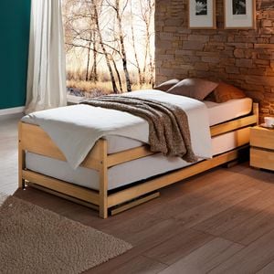 Ausziehbett On Top Buche Massivholz mit Lattenrost