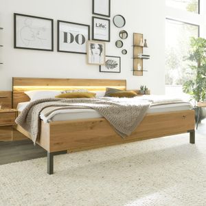 Interliving Bett 1027 Komfort Eiche teilmassiv