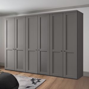 Drehtüren-Kleiderschrank Qamar H 216cm