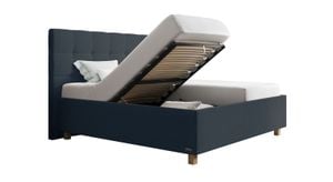SCHLARAFFIA Polsterbett Medea Komfort Microvelours/Webstoff mit Bettkasten und Lattenrost