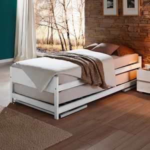 Ausziehbett On Top Buche Massivholz mit Lattenrost