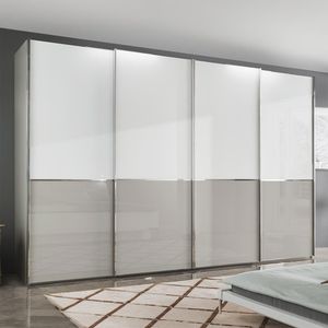 Schwebetüren-Kleiderschrank Shanvalley mit Glasfront