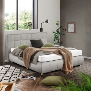 HOMELIV. Boxspringbett Seattle Kunstleder