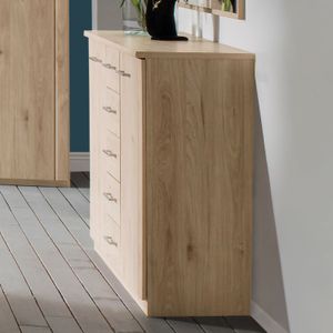 Kommode Telford Eiche Dekor mit Schubladen