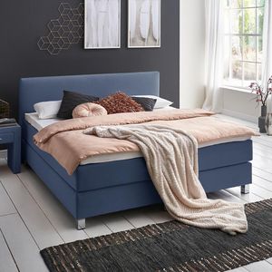 HOMELIV. Boxspringbett Ferryland Webstoff