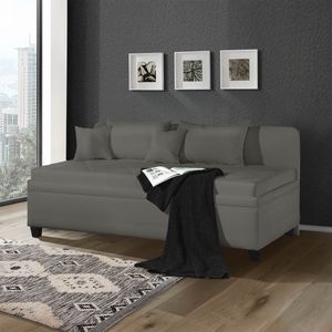 Sofaliege Kamina Microvelours mit Bettkasten