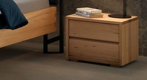 Nachttisch Joris Wildbuche Massivholz H 43 cm