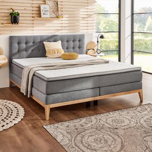 Boxspringbett Norel Webstoff 180x200cm