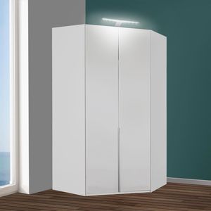 Eck-Kleiderschrank Esperia mit Beleuchtung