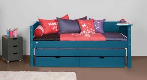 Kojenbett Kids Town Color Buche teilmassiv mit Lattenrost und Schubkasten
