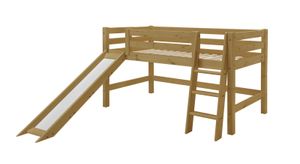 Mini-Hochbett Kids Paradise Kiefer Massivholz mit Lattenrost