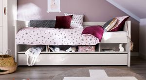 LIFETIME Sofa-Kojenbett Original Kiefer Massivholz mit Lattenrost und Schubkasten