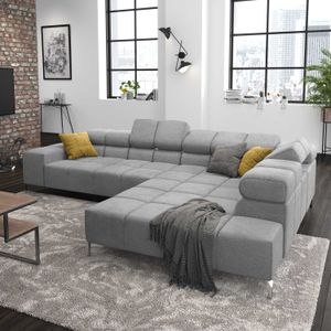 HOMELIV. Ecksofa Cambridge 321x216x85cm Webstoff