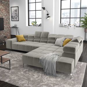 HOMELIV. Ecksofa Cambridge 321x216x85cm Velours