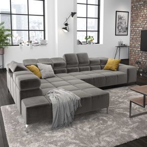 HOMELIV. Ecksofa Cambridge 321x216x85cm Velours