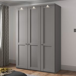 Drehtüren-Kleiderschrank Qamar H 216cm