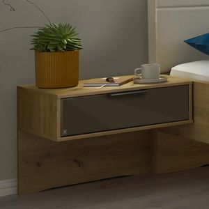 Musterring Schwebenachttisch San Francisco Eiche Dekor H 48cm Havanna