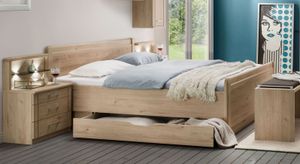 Bett Telford Komfort Eiche Dekor mit Schubkasten