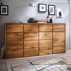 HOMELIV. Kommode Lisana Wildeiche Massivholz mit Schubladen