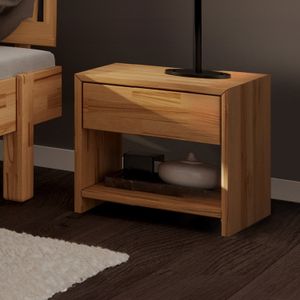 Nachttisch Liora Kernbuche Massivholz H 40 cm