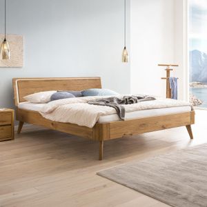 Bett Dosima Wildeiche Massivholz mit Beleuchtung
