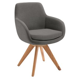 Musterring Armlehnstuhl Tavia Webstoff/Massivholz drehbar