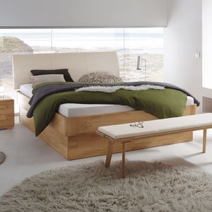 Bett Ballina Komfort Kernbuche Massivholz mit Bettkasten