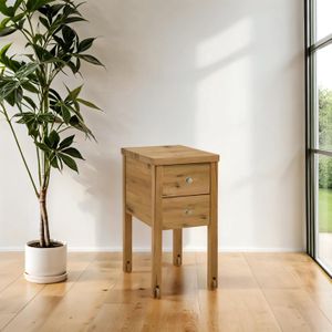 Nachttisch Aargau Wildeiche Massivholz H 50cm