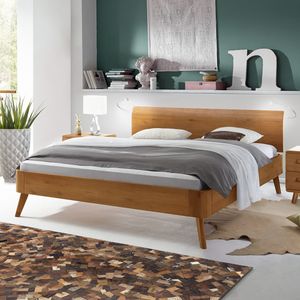 Bett Manouba Eiche Massivholz