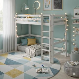 Maxi-Hochbett Kids Paradise Kiefer Massivholz mit Lattenrost