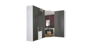 Eck-Kleiderschrank Bassiano