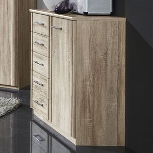 Kommode Runcorn Eiche Dekor mit Schubladen