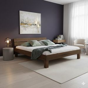 Bett Madrid Buche Massivholz