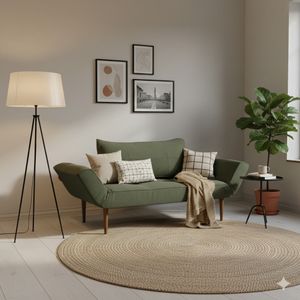 Schlafsofa Lescott Cord/Bouclé