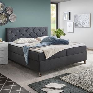 Boxspringbett Arvin Webstoff mit Bettkasten