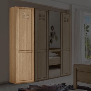 Kleiderschrank-Abschlusselement Bloomfield Eiche teilmassiv