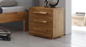 Nachttisch Barra Kernbuche Massivholz H 57 cm