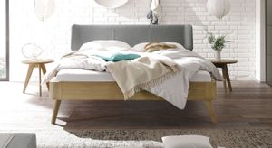 Bett Rakaia Eiche Massivholz