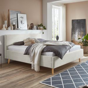 HOMELIV. Polsterbett Calypso Komfort Cord mit Bettkasten und Lattenrost