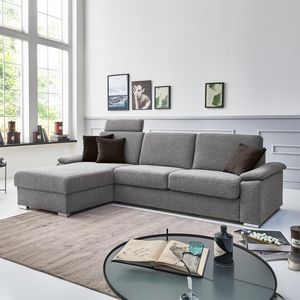 Ecksofa Cesio mit Schlaffunktion Ottomane links