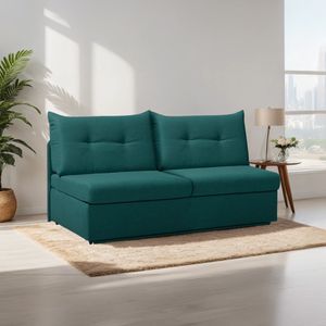 Schlafsofa Retford Webstoff/Velours mit Bettkasten